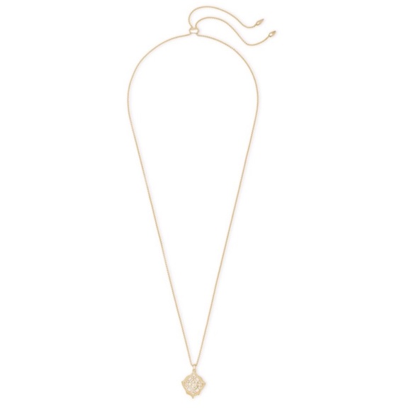 KENDRA SCOTT • Gold Filigree Kacey Adjustable Slider Necklace - Picture 4 of 5